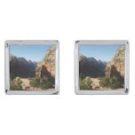 Zion from Angels Landing Trail Zion National Park Cufflinks