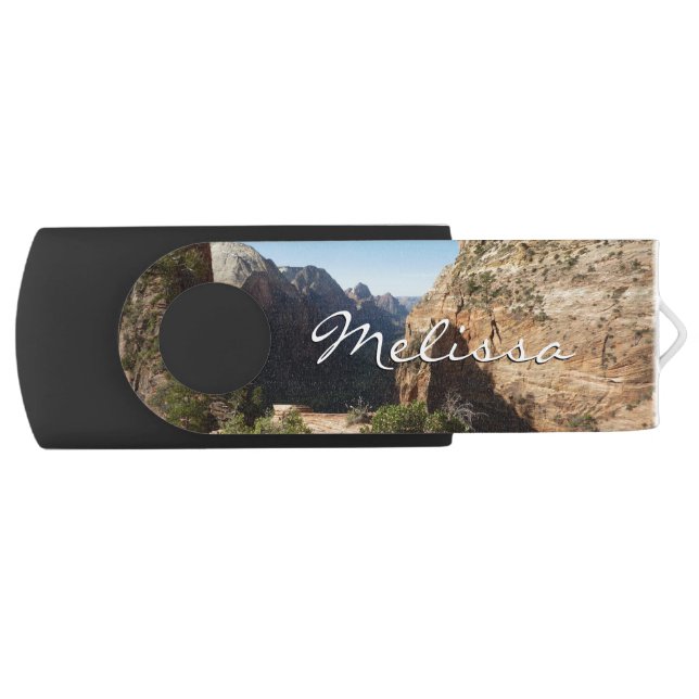 Zion from Angels Landing Trail Zion National Park Flash Drive (Front)