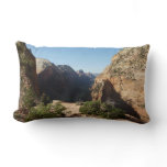 Zion from Angels Landing Trail Zion National Park Lumbar Pillow