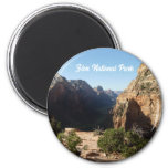 Zion from Angels Landing Trail Zion National Park Magnet