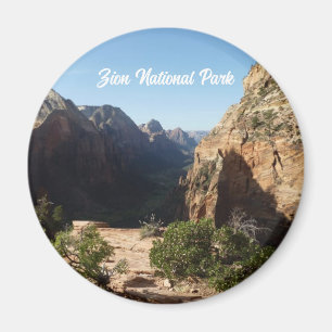Zion from Angels Landing Trail Zion National Park Magnet
