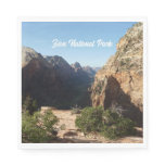 Zion from Angels Landing Trail Zion National Park Napkins