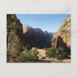 Zion from Angels Landing Trail Zion National Park Postcard