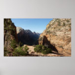 Zion from Angels Landing Trail Zion National Park Poster