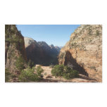 Zion from Angels Landing Trail Zion National Park Rectangular Sticker