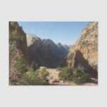 Zion from Angels Landing Trail Zion National Park Tissue Paper