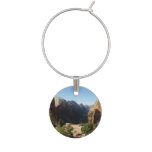Zion from Angels Landing Trail Zion National Park Wine Charm