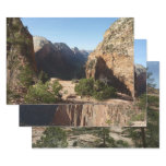 Zion from Angels Landing Trail Zion National Park Wrapping Paper Sheets