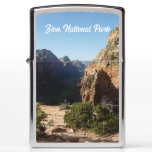 Zion from Angels Landing Trail Zion National Park Zippo Lighter