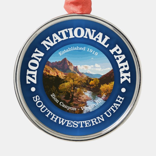 Zion National Park 2 Metal Ornament (Front)