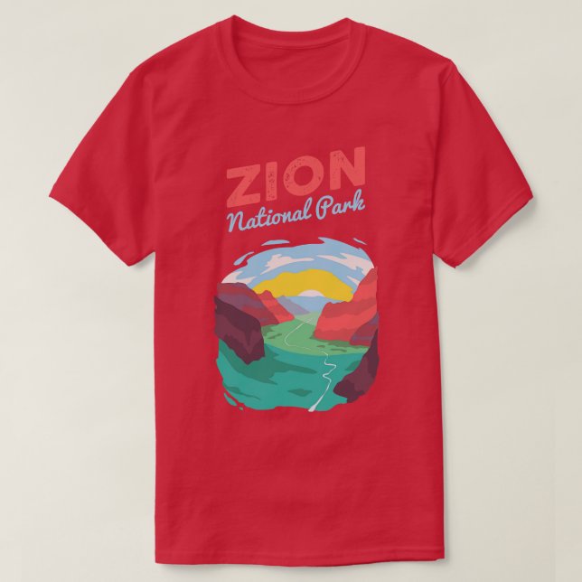 Zion National Park 5 T-Shirt (Design Front)