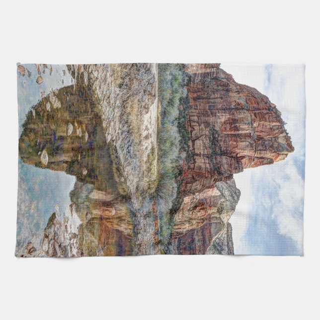 Zion National Park Angels Landing - Digital Paint Towel (Horizontal)