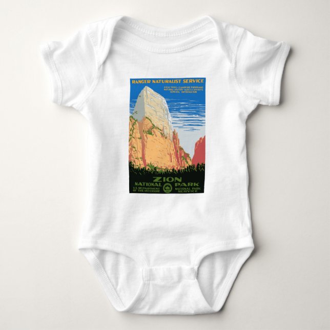 Zion National Park Baby Bodysuit (Front)