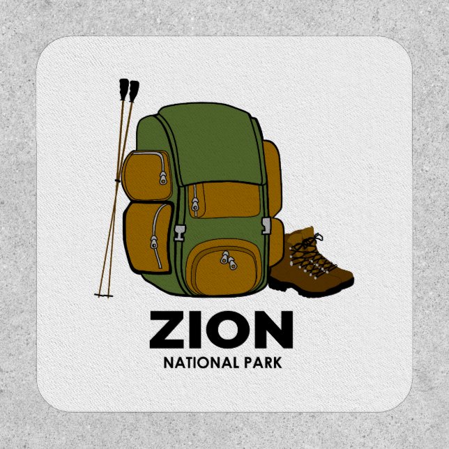 Zion National Park Backpack Patch (Front)