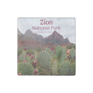 Zion National Park Bloom Stone Magnet