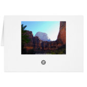Zion National Park Collage Card (Back Horizontal)