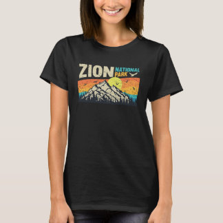 Zion National Park Cool Vintage Retro Utah Vacatio T-Shirt