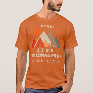 Zion National Park Coordinates 2 T-Shirt