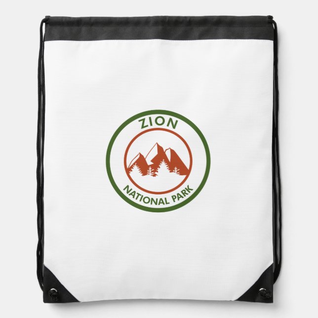 Zion National Park Drawstring Bag (Front)