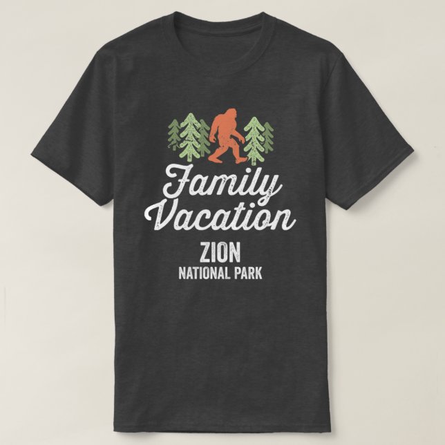 Zion National Park Family Vacation T-Shirt (Design Front)