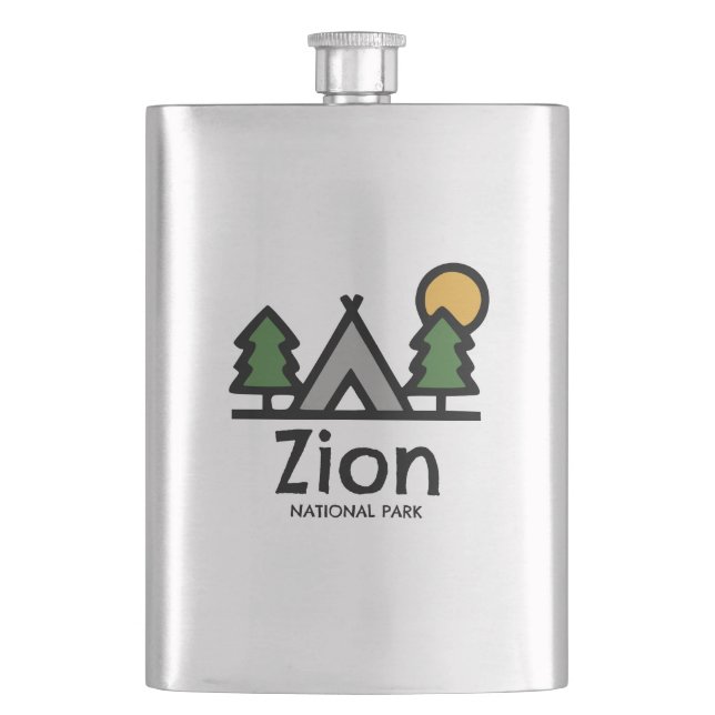 Zion National Park Flask (Front)