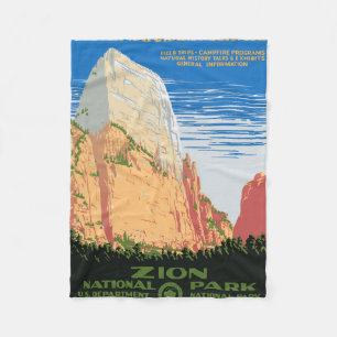 Zion National Park Fleece Blanket