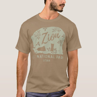 Zion National Park Floral Bear XO4U Original  T-Shirt