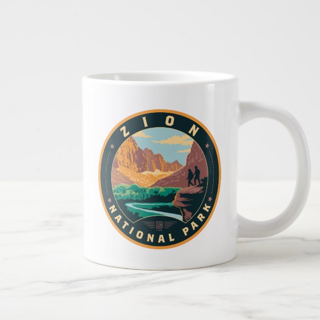 Zion National Park Giant Coffee Mug (Right)