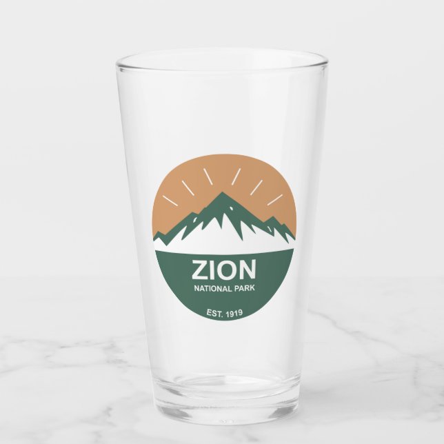 Zion National Park Glass (Front)