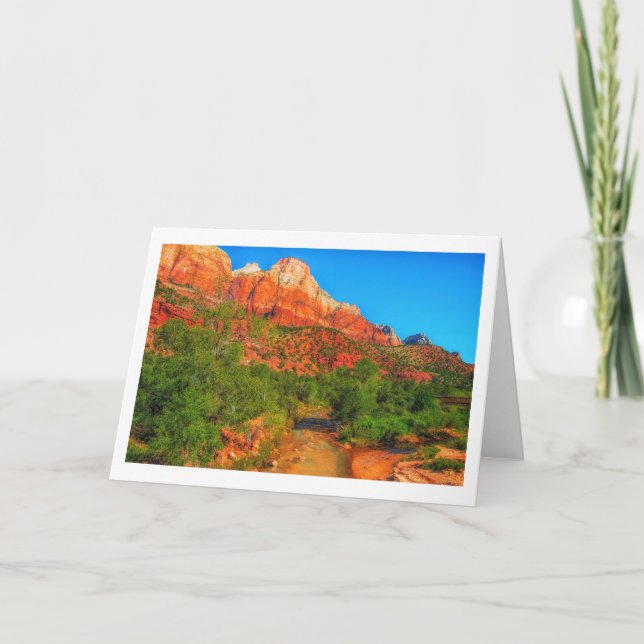 Zion National Park Greeting Card (Front)