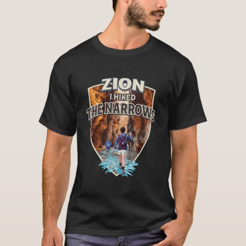 Zion National Park _ I Hiked the Narrows Retro Vin T_Shirt