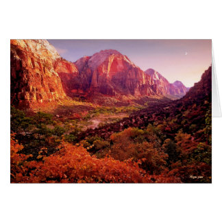 Zion National Park in Autumn Cards