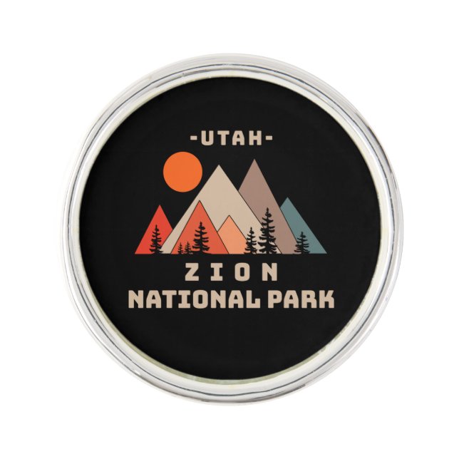 Zion National Park Lapel Pin (Front)
