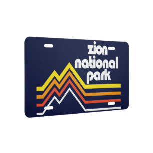 Zion National Park License Plate