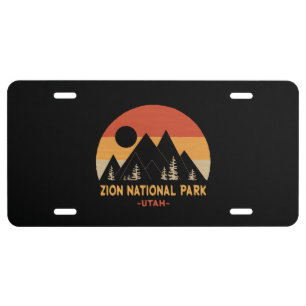 Zion National Park License Plate