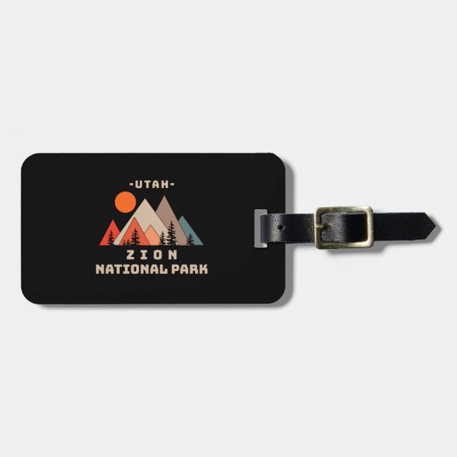 Zion National Park Luggage Tag (Front Horizontal)