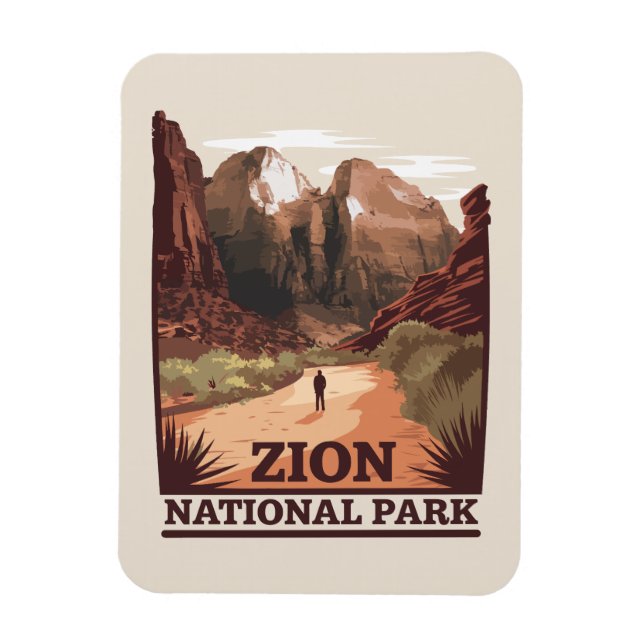 Zion National Park Magnet (Vertical)