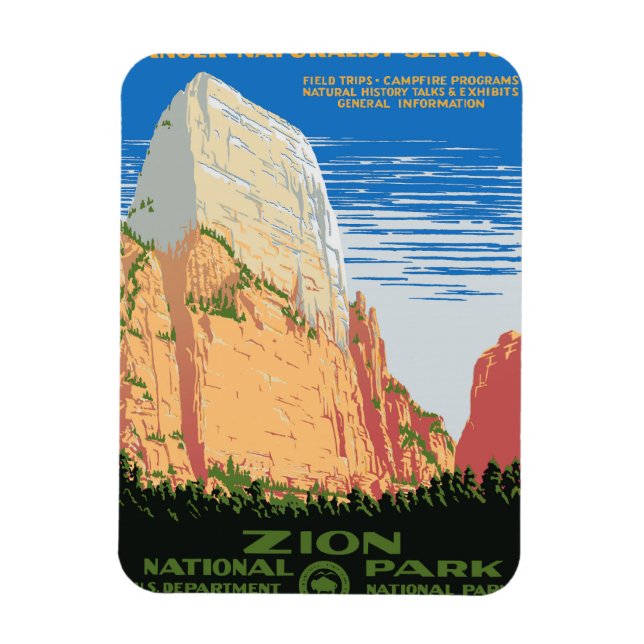 Zion National Park Magnet (Vertical)
