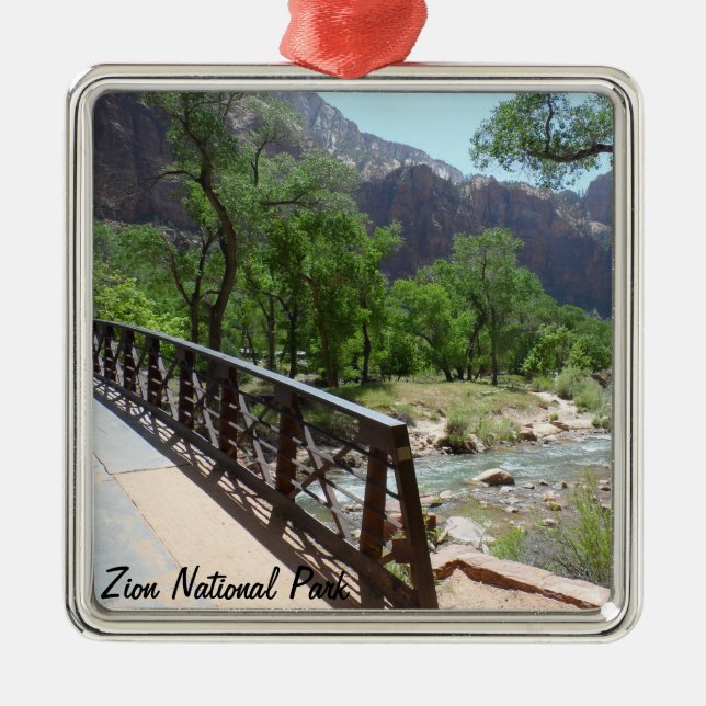 Zion National Park Metal Ornament (Front)