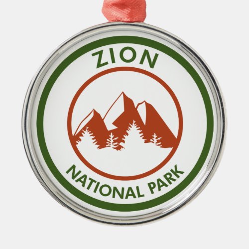 Zion National Park Metal Ornament