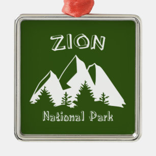 Zion National Park Metal Ornament