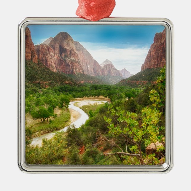 Zion National Park Metal Ornament (Front)