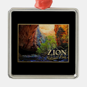 Zion National Park Metal Ornament
