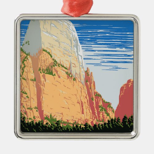 Zion National Park Metal Ornament