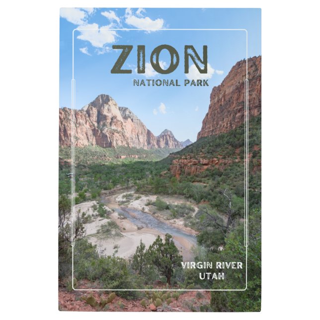Zion National Park  Metal Print (Front)