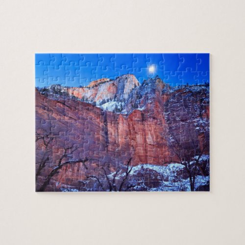 Zion National Park Moonrise Jigsaw Puzzle