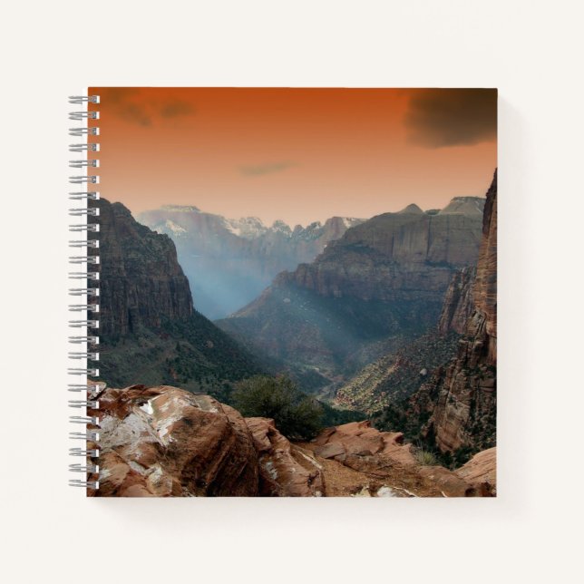 Zion National Park Mountains Landscape Notebook (Front)