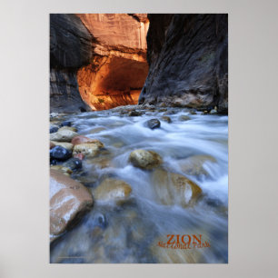 Zion National Park Narrows Matte Poster