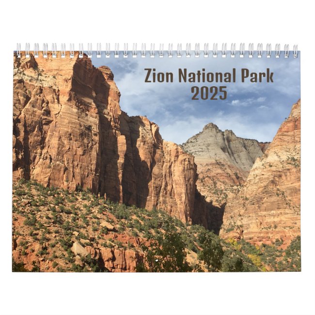 Zion National Park Photographic 2025 Calendar