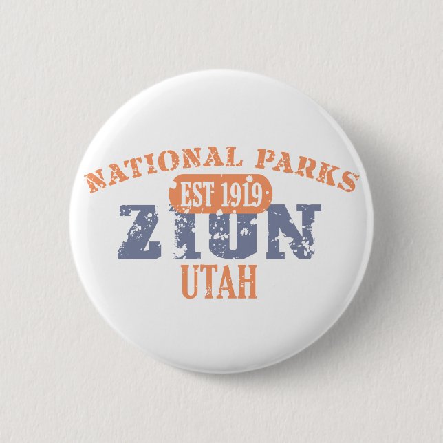 Zion National Park Pinback Button (Front)